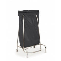 Porte sac poubelle inox 110l
