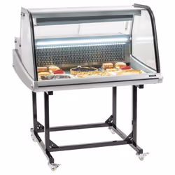 Vitrine réfrigérée de marché - Marque - 175L sur chariot - 1 porte - Largeur 60cm - Profondeur 60cm