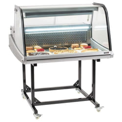 Vitrine réfrigérée de marché - Marque - 175L sur chariot - 1 porte - Largeur 60cm - Profondeur 60cm