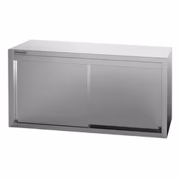 Armoire murale - Casselin - 1200 mm - Inox - 2 portes coulissantes - Gris