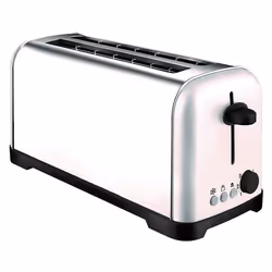 Silver style - grille-pains 2 fentes 1400w inox - 002226