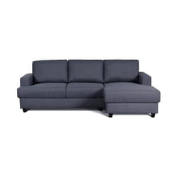Paul Canape dangle droit 4 places - Tissu gris anthracite - Contemporain - l 215 x p 140 cm