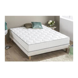 Ensemble HYVYYS matelas + sommier 140 x 190 - Confort equilibre - 550 ressorts - 23 cm - FINLANDEK
