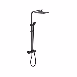Oceanic Colonne de douche - Dimensions: L.52,3 x l.30 x H.(82-126) cm - Pomme haute: orientable, extra plate, rectangulaire 3 ...