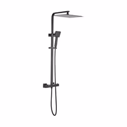 Oceanic Colonne de douche - Dimensions L.57 x l.30 x H.(82-127) cm - Structure inox - Pomme haute: orientable, extra plate, c ...