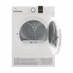 Description générale Seche-linge à condensation CONTINENTAL EDISON CELCE10W1 d'une capacité de 10 kg, classe B, de couleur bl ...