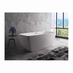 Description générale La baignoire îlot autoportante Oceanic est conçue en acrylique véritable de qualité, offrant une structu ...