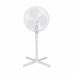 Oceanic - Ventilateur sur pied 45W - Diametre 40 cm - Hauteur reglable - Oscillation - Blanc