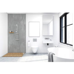 Roth - Panneau mural vipanel Rénovation rapide pour salle de bain, béton anthracite mat 100 x 210 cm, ep. 3 mm