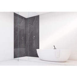 Panneau mural vipanel Rénovation rapide pour salle de bain, aragon noir brillant 100 x 255 cm, ep. 3 mm