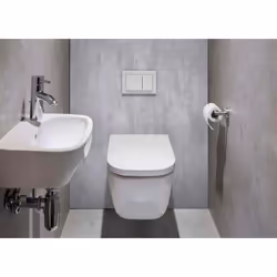 BATIPANEL: solution pour habillage de bati-support et wc-suspendu Panneaux étanches en alu-composite finition de surface «Mat ...