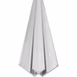 Profilé de finition pour panneaux VIPANEL Pour panneaux 3mm d’épaisseur Longueur 2,5 mètres Finition blanc