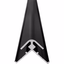 Profilé de finition pour panneaux VIPANEL Pour panneaux 3mm d’épaisseur Longueur 120 cm Finition noir Angle 90° extérieur