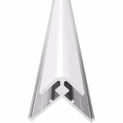 Profilé de finition pour panneaux VIPANEL Pour panneaux 3mm d’épaisseur Longueur 150 cm Finition blanc Angle 90° extérieur