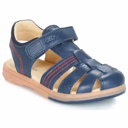 Kickers Sandales Cuir Platinium
