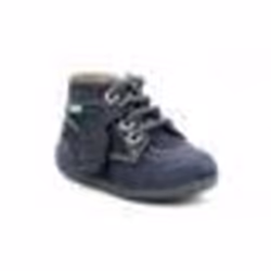 Bottillons - KICKERS - Bonzip - Cuir - Marine - Mixte