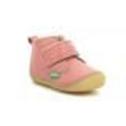Bottillons - KICKERS - Sabio - Cuir - Rose - Fermeture Scratch