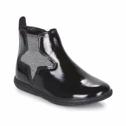 Kickers Boots Cuir Vermillon