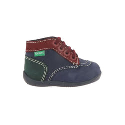 Kickers Bottillon Cuir Garçon Marine