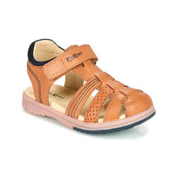 Kickers Sandales Cuir Platinium