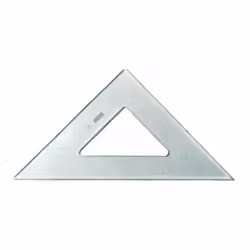 Equerre Plexiglas antitache 3mm non graduée 45° n° 2045 A ( 20cm )