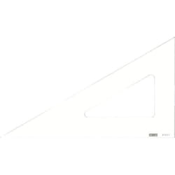 Equerre - MINERVA - 60° - Bord Droit - 20cm - Qualité optique et haute résistance - Transparent