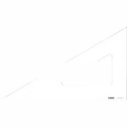 Equerre - MINERVA - 60° - Bord Droit - 40cm - Transparent - Qualité optique