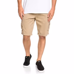 Bermuda cargo homme Quiksilver Crucial Battle - 100% coton - Brun