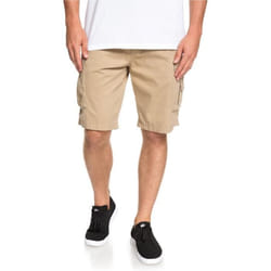 Bermuda cargo homme Quiksilver Crucial Battle - 100% coton - Brun
