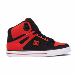 Bottes Dc Pure High Top Cuir Rouge