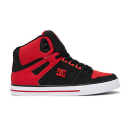 Bottes Dc Pure High Top Cuir Rouge