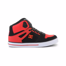 Bottes Dc Pure High Top Cuir Rouge