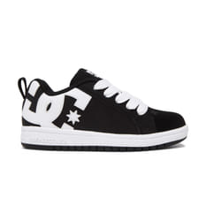 Baskets enfant DC Shoes Court Graffik - noir - 31 - Cuir - Homme - Plat - Lacets