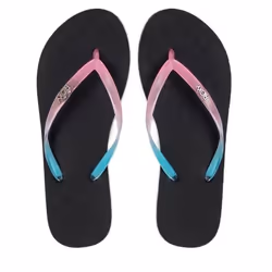 ROXY - Tong - noire rose et bleue - Noir - 41 - Chaussures Femme