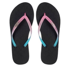 ROXY - Tong - noire rose et bleue - Noir - 41 - Chaussures Femme