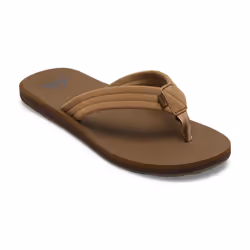 Tongs pour homme - Quiksilver - Cuir - Beige-csj1 - Marron