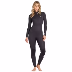 Combinaison de surf pour femme - Billabong - Launch 5-4mm - Manches longues - Noir - Respirant