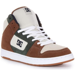 Baskets Manteca 4 Hi S en daim cuir pour unisexe - DC SHOES - Brun beige - Lacets - Plat - Adulte