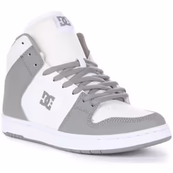 Baskets Homme - DC SHOES - Manteca 4 Hi - Cuir - Blanc Gris - Lacets