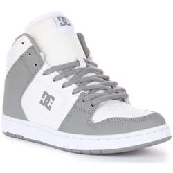 Baskets Homme - DC SHOES - Manteca 4 Hi - Cuir - Blanc Gris - Lacets