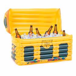 JADEO 5218T01, Bleu, Jaune, Bonnet de natation, Image, Décor de pirate, Anniversaire, 330 mm