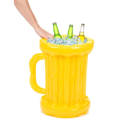 JADEO 521FT01 flotteur de plage et de piscine Jaune Monochromatique Plastique Porte-gobelets flottant