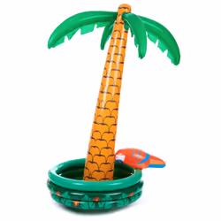 JADEO 534XT01, Marron, Vert, Porte-gobelets flottant, Monochromatique, Décor de pirate, Anniversaire, 1900 mm
