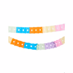Guirlande en papier multicolore 6 m