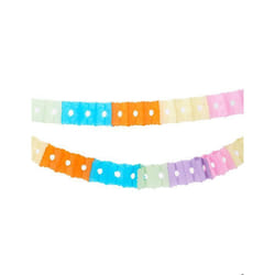Guirlande en papier multicolore 6 m