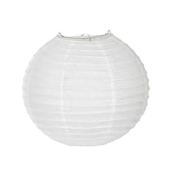 Lanterne japonaise blanche 25 cm - Blanc