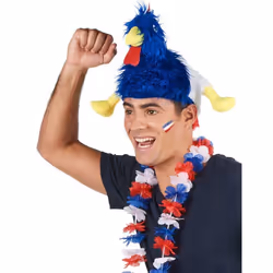 Chapeau coq supporter France adulte