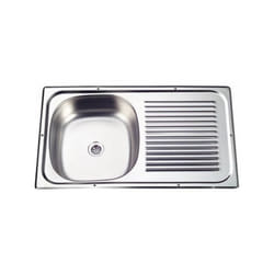 Evier - GENERIQUE - DOMETIC - Inox - 600 x 350 mm - 1 bac - A droite