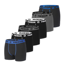 Lot de 6 boxers coton homme Uni