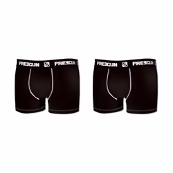 Lot de 2 Boxers garçon coton Noir